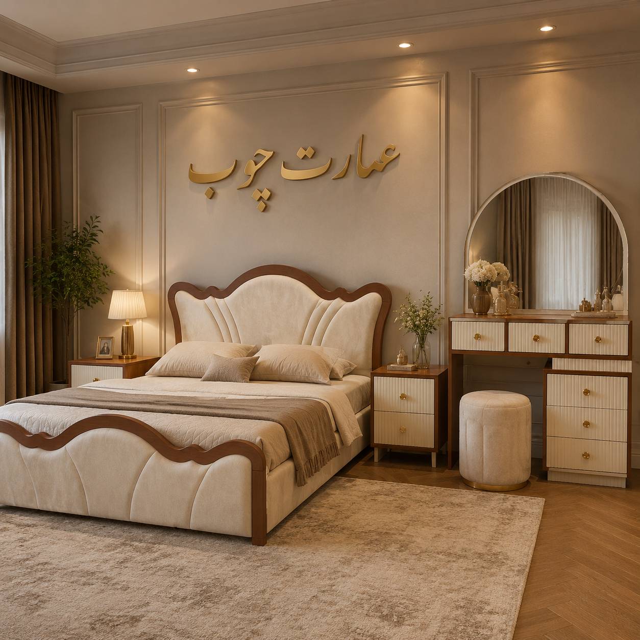 سرویس تخت و خواب میز آرایش ۰۰۳
