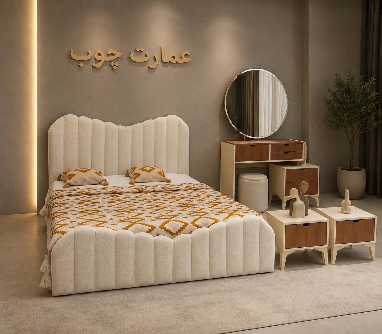 سرویس تخت و خواب میز آرایش۰۰۴