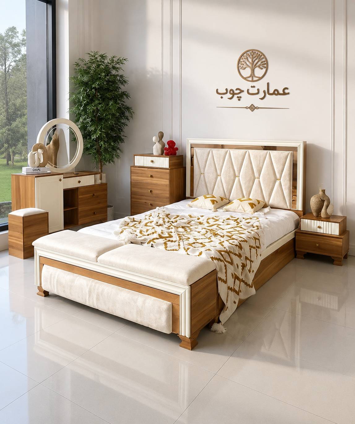 سرویس تخت و خواب میز آرایش۰۰۵