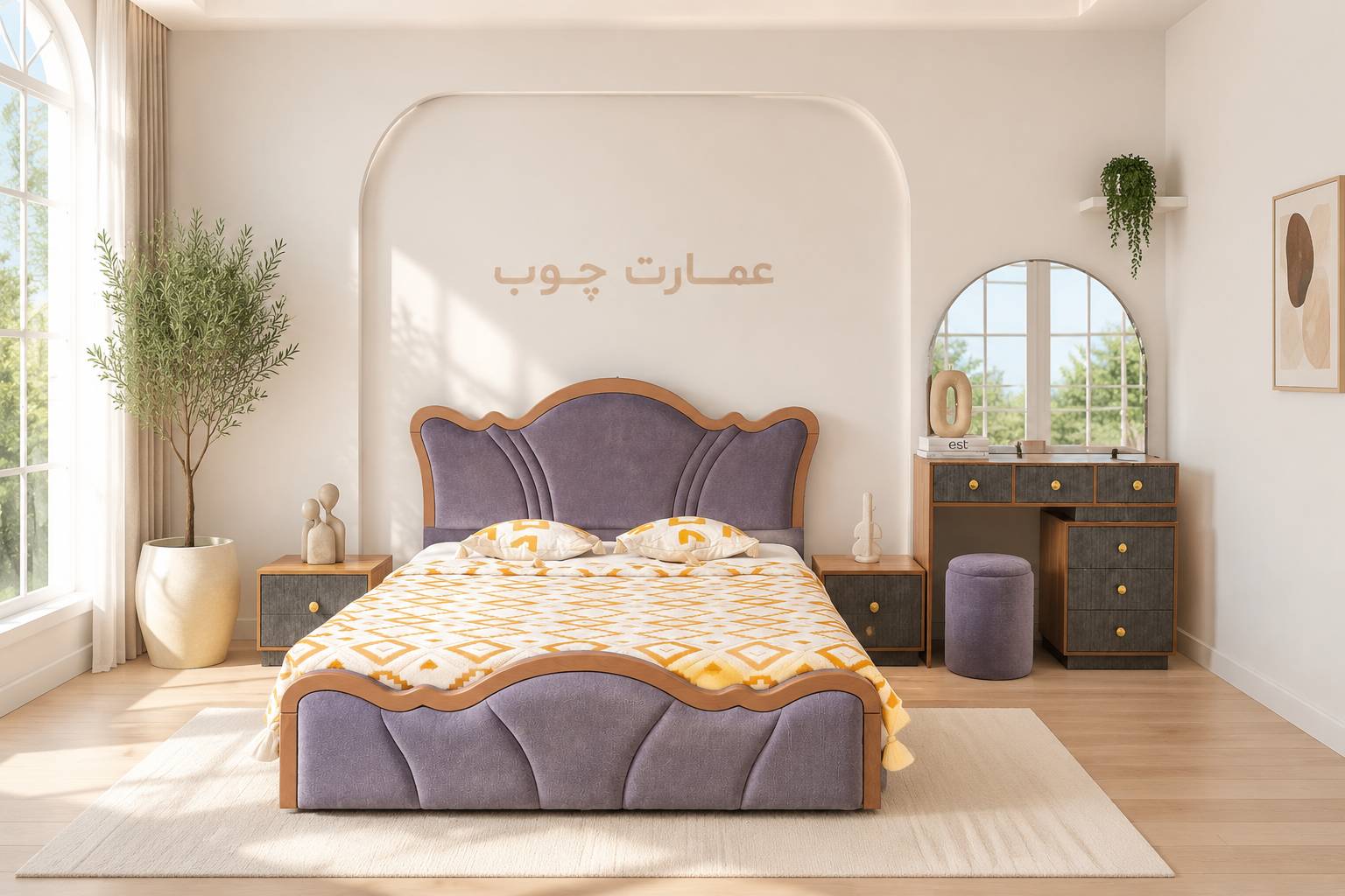 سرویس تخت و خواب میز آرایش۰۰۷